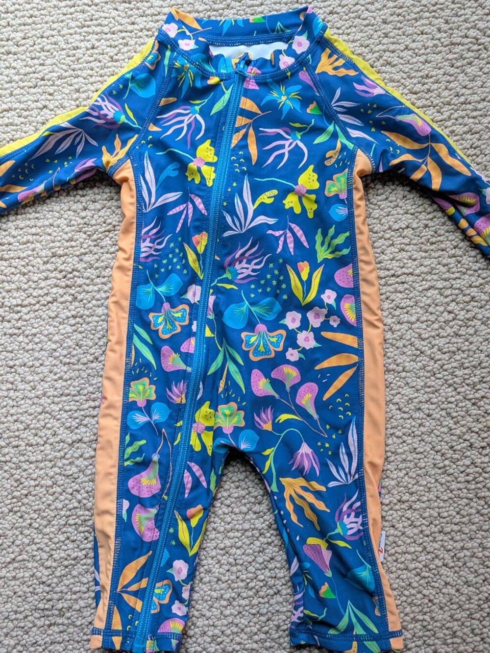 Swimzip romper 6-12 months tropadellic